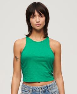 Superdry Vrouwen Tanktop met Ruches Groen