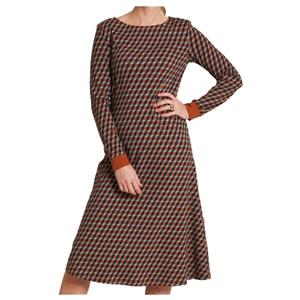 Tranquillo  Women's Jersey-Kleid im Retro Look - Jurk, bruin