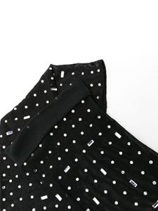 atubodycouture Atu Body Couture x Rue Ra handschoenen met mesh en kristallen - Zwart