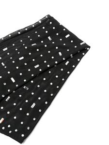 atubodycouture Atu Body Couture x Rue Ra handschoenen met mesh en kristallen - Zwart