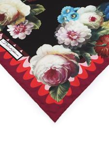 dolce&gabbana Dolce & Gabbana Sjaal met bloemenprint - Zwart