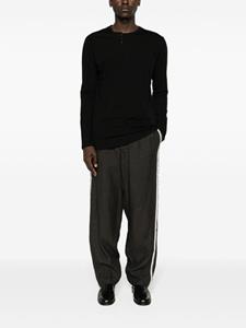 yohjiyamamoto Yohji Yamamoto Broek met toelopende pijpen en naaddetail - Grijs