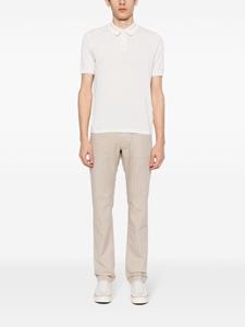 jacobcohën Jacob Cohën Broek met toelopende pijpen en pied-de-poule patroon - Beige