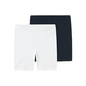 name it Radler shorts Nmfvivian 2-pack Donker Saffier/ B right White