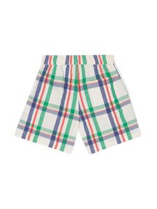 bobochoses Bobo Choses Madras geruite bermuda shorts - Wit