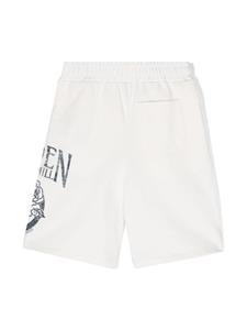 Golden Goose Kids Katoenen trainingsshorts - Wit