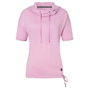 SUPER.NATURAL Hoodie kurzarm für Damen, Merino JUSTSHORT mit Tunnelzug, casual