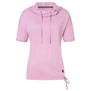 Super.Natural  Women's JustShort Hoodie - Merinoshirt, roze