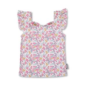 Sterntaler Zwemshirt met korte mouwen en bloemen ecru