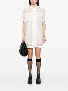 sacai Mini-jurk met kant - Wit
