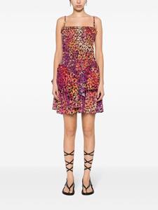justcavalli Just Cavalli Gelaagde mini-jurk - Paars