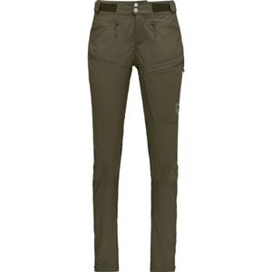 Norrøna - Women's Femund Flex1 Lightweight Pants - Trekkingbroek, bruin/olijfgroen