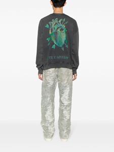 justcavalli Just Cavalli Katoenen sweater met hartprint - Zwart