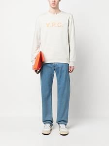 A.P.C. Sweater met logoprint - Beige