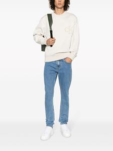 Calvin Klein Jeans Sweater met logopatch - Beige