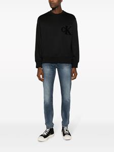 Calvin Klein Jeans Sweater met logopatch - Zwart