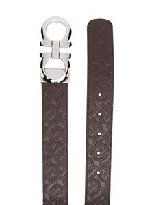 Ferragamo Riem met logoplakkaat - Bruin