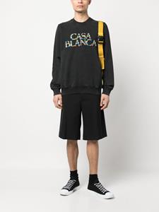 Casablanca Sweater met logopatch - Zwart