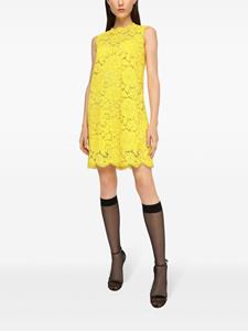 dolce&gabbana Dolce & Gabbana Mouwloze mini-jurk - Geel