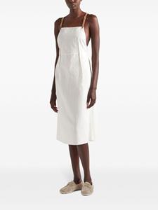 Prada Linnen midi-jurk - Beige