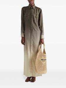 Prada Zijden blousejurk - Groen
