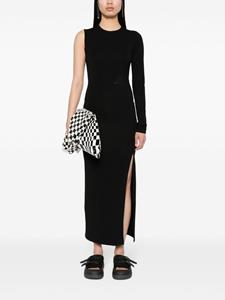 MM6 Maison Margiela Midi-jurk met enkele mouw - Zwart