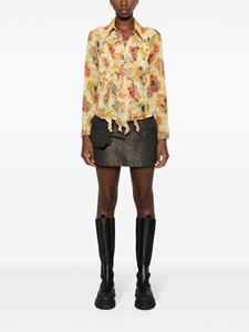 Versace Jeans Couture Heart Couture chiffon blouse - Geel