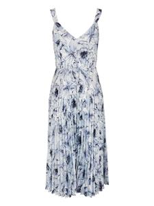 Vince Midi-jurk met bloemenprint - Blauw