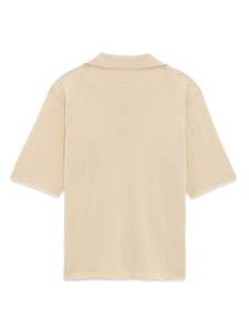 saintlaurent Saint Laurent Poloshirt met geborduurd logo - Beige