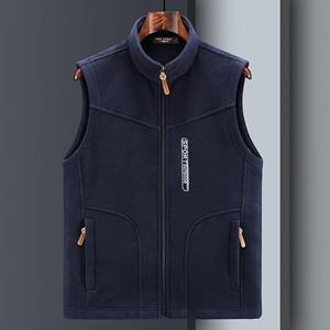 Menswear Jacket Mall Plus size fleecevest voor heren, casual fleece thermisch vestvest