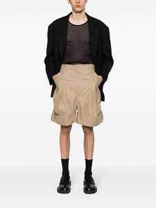 maisonmargiela Maison Margiela Fijngeribbelde tanktop - Zwart