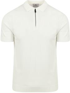 Suitable Cool Dry Knit Polo Off White