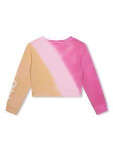 chloékids Chloé Kids Sweater met tie-dye print - Roze