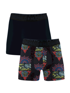 Jongens 2-pack ments Boxershorts Print/Effen