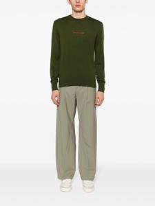 versacejeanscouture Versace Jeans Couture Trui met geborduurd logo - Groen