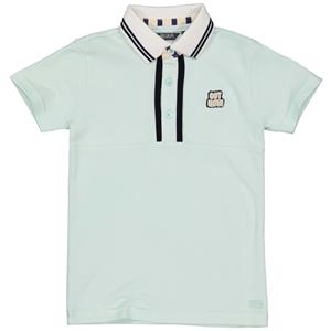 Quapi Jongens polo shirt - Boar - Aqua blauw