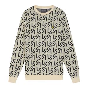 Lyle&scott Golf Monogram Knitted Crew Neck