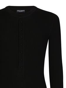 Dolce & Gabbana Geribbelde trui - Zwart