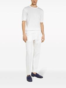 dolce&gabbana Dolce & Gabbana Zijden gebreide top met geborduurd logo - Wit