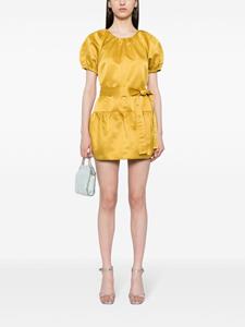 Cynthia Rowley Mini-jurk met pofmouwen - Geel