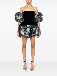 anaradu Ana Radu Strapless mini-jurk - Zwart