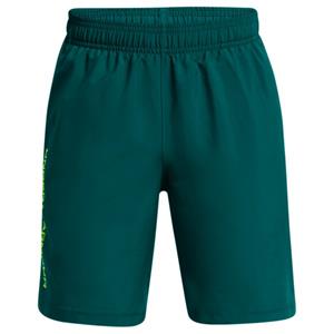 Under Armour  Kid's Woven Wordmark Shorts - Short, blauw/groen