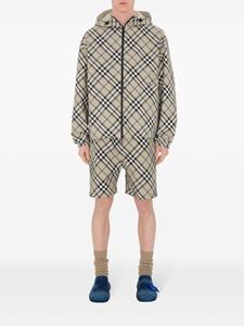 Burberry Geruite katoenen shorts - Beige