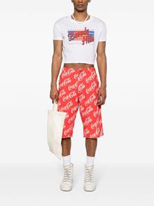 ERL Shorts met print - Rood