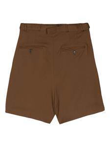 Cmmn Swdn Marshall shorts met plooidetail - Bruin