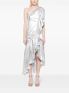 mm6maisonmargiela MM6 Maison Margiela Off-shoulder jurk met ruches - Grijs