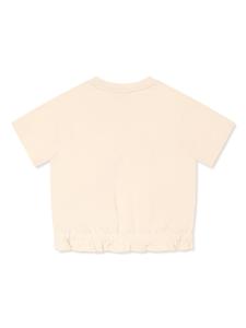 emporioarmanikids Emporio Armani Kids T-shirt met mesh zak - Beige