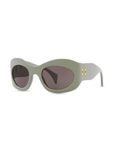 guccieyewear Gucci Eyewear Zonnebril met ovalen montuur - Groen