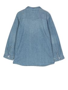 Levi's Kids Shirt met opgestikte zak - Blauw