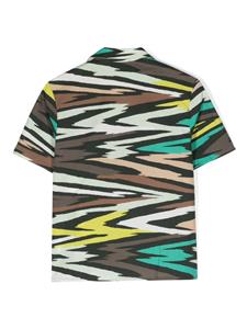 Missoni Kids Shirt met abstracte print - Bruin